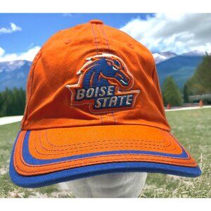 Boise State Broncos Strapback Hat Two Tone BSU Cap Blue Orange College Football